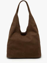 Hobo Cavalier Nubuck Leather Etrier Brown cavalier nubuck ECAN154L