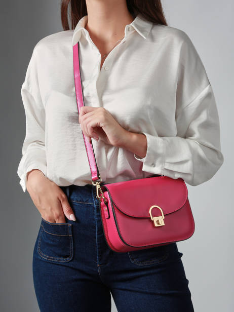 Shoulder Bag M Altair Leather Etrier Pink altair EALA081M other view 1