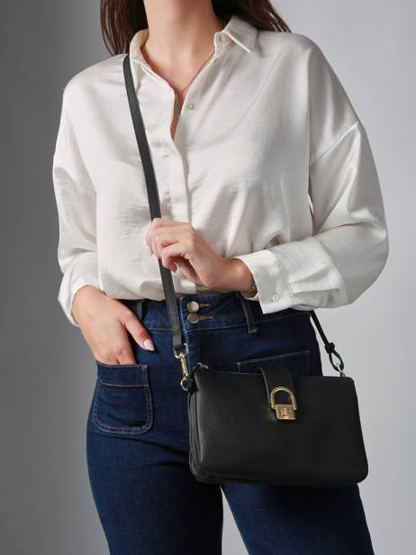 Sac Bandoulière Equestre Cuir Etrier Noir equestre EEQT0143 vue secondaire 1